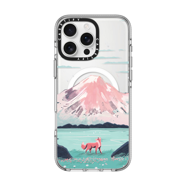 Papio Press x CASETiFY iPhone 16 Pro Max ケース クリア クリア ケース MagSafe対応 Fox at Gran Paradiso by Papio Press