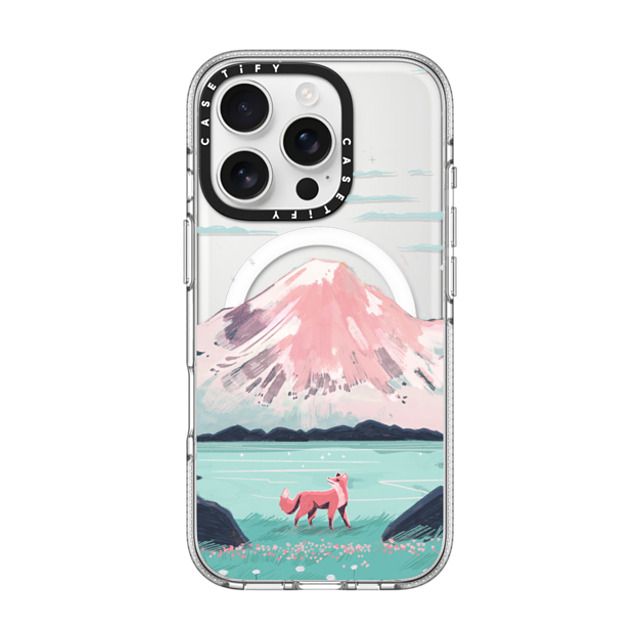 Papio Press x CASETiFY iPhone 16 Pro ケース クリア クリア ケース MagSafe対応 Fox at Gran Paradiso by Papio Press