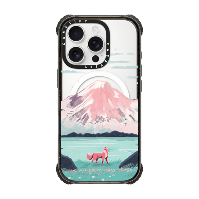 Papio Press x CASETiFY iPhone 16 Pro Case Pattern Black ウルトラ インパクトケース MagSafe 対応 Fox at Gran Paradiso by Papio Press Mother's Day Papio Press x CASETiFY iPhone 16 Pro Case Pattern Black ウルトラ インパクトケース MagSafe 対応 Fox at Gran Paradiso by Papio Press Mother's Day