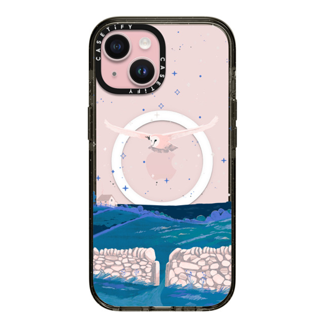 Papio Press x CASETiFY iPhone 15 Case Black Impact Case MagSafe Compatible Owl at Night by Papio Press Mother's Day Papio Press x CASETiFY iPhone 15 Case Black Impact Case MagSafe Compatible Owl at Night by Papio Press Mother's Day
