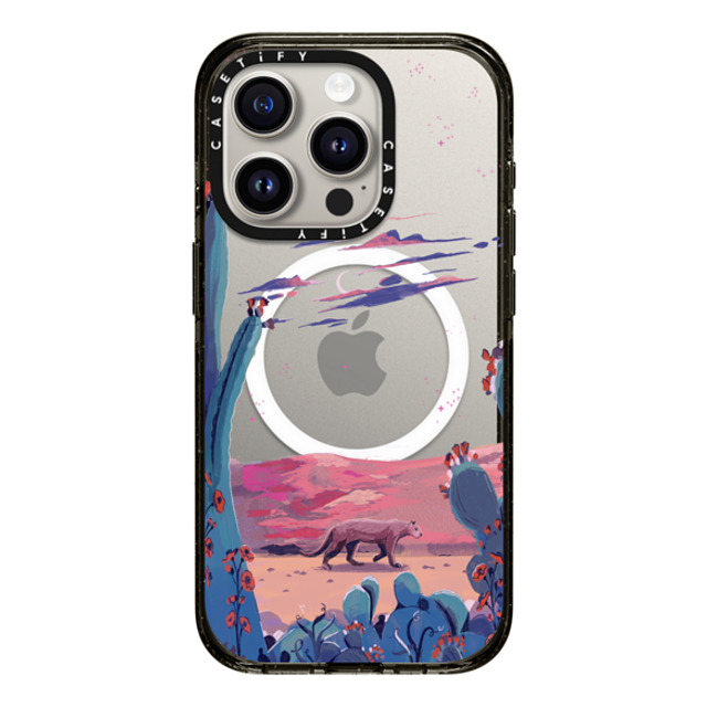 Papio Press x CASETiFY iPhone 15 Pro Case Black Impact Case MagSafe Compatible Saguaro by Papio Press Papio Press x CASETiFY iPhone 15 Pro Case Black Impact Case MagSafe Compatible Saguaro by Papio Press