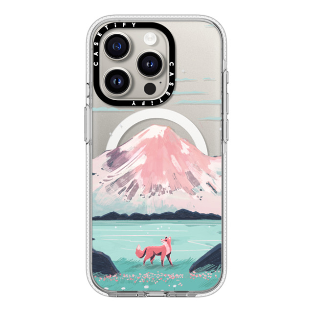 Papio Press x CASETiFY iPhone 15 Pro ケース クリア クリア ケース MagSafe対応 Fox at Gran Paradiso by Papio Press