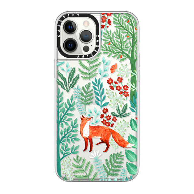 Papio Press x CASETiFY iPhone 12 Pro Max ケース Animal,Nature クリア グリップケース Fox in the Woods Father's Day Papio Press x CASETiFY iPhone 12 Pro Max ケース Animal,Nature クリア グリップケース Fox in the Woods Father's Day
