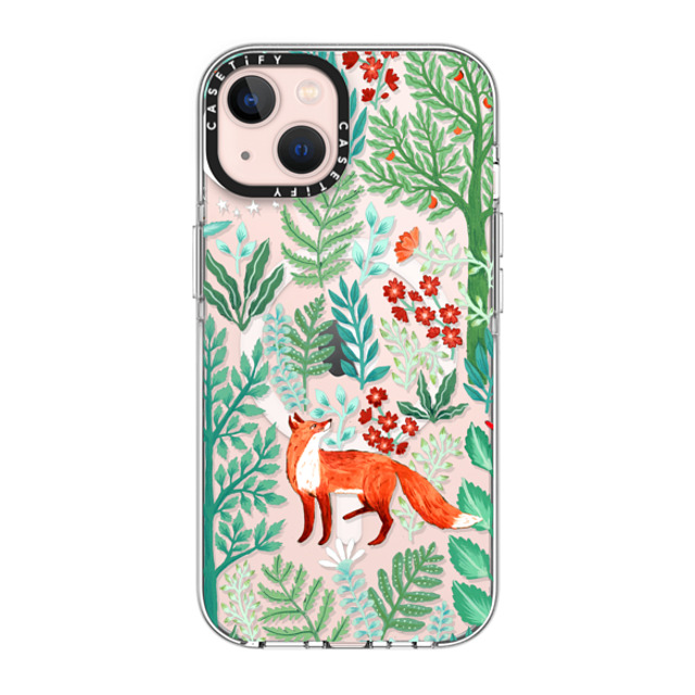 Papio Press x CASETiFY iPhone 13 ケース クリア クリア ケース MagSafe対応 Fox in the Woods