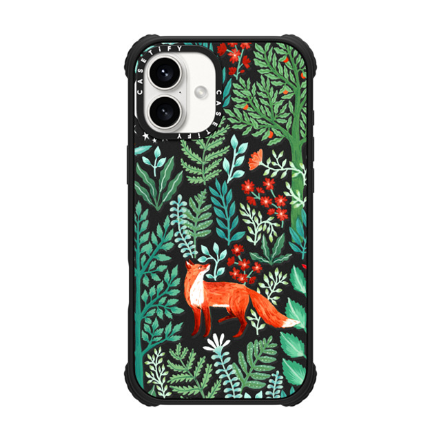 Papio Press x CASETiFY iPhone 16 Plus Case Matte Black ウルトラ インパクトケース MagSafe 対応 Fox in the Woods Papio Press x CASETiFY iPhone 16 Plus Case Matte Black ウルトラ インパクトケース MagSafe 対応 Fox in the Woods