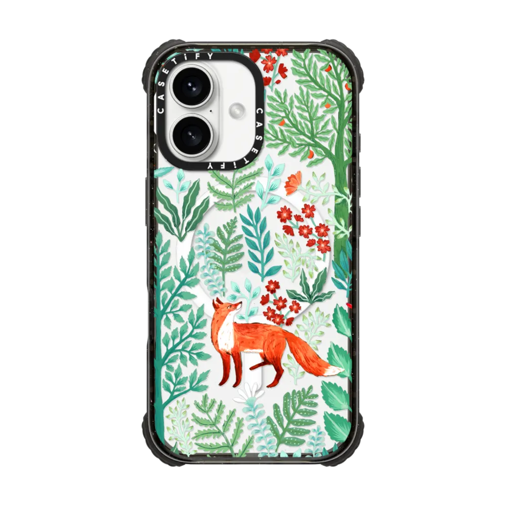 Ultra Impact iPhone 16 Case MagSafe Compatible - Fox in the Woods