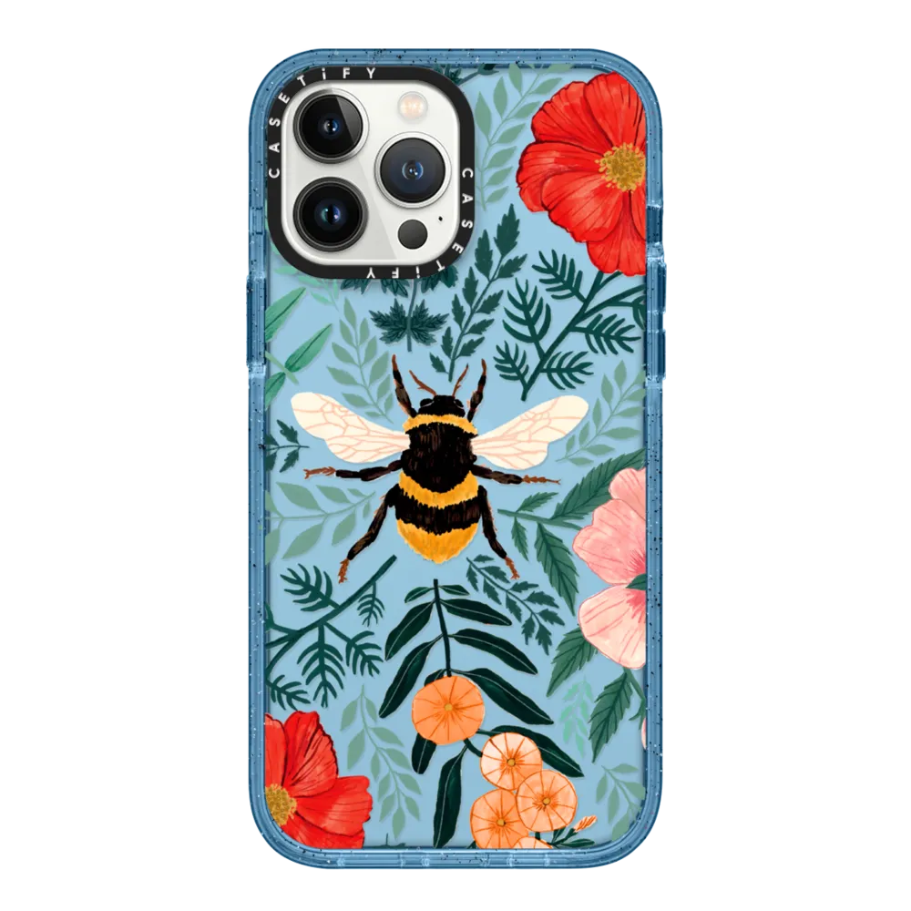 Impact iPhone 13 Pro Max Case - Bee in the Flowers by Papio Press