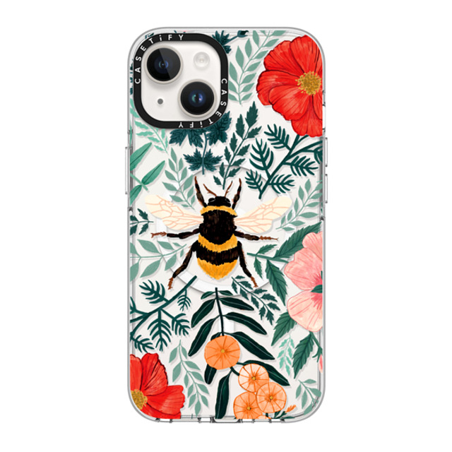 Papio Press x CASETiFY iPhone 14 Case Clear Clear Case MagSafe Compatible Bee in the Flowers by Papio Press Papio Press x CASETiFY iPhone 14 Case Clear Clear Case MagSafe Compatible Bee in the Flowers by Papio Press