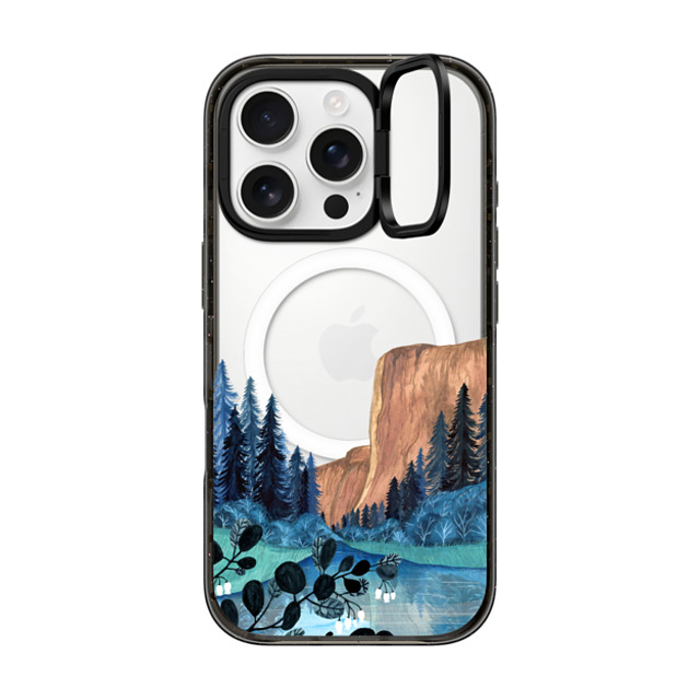 Papio Press x CASETiFY iPhone 16 Pro ケース ブラック インパクトリングスタンドケース MagSafe対応 Yosemite by Papio Press