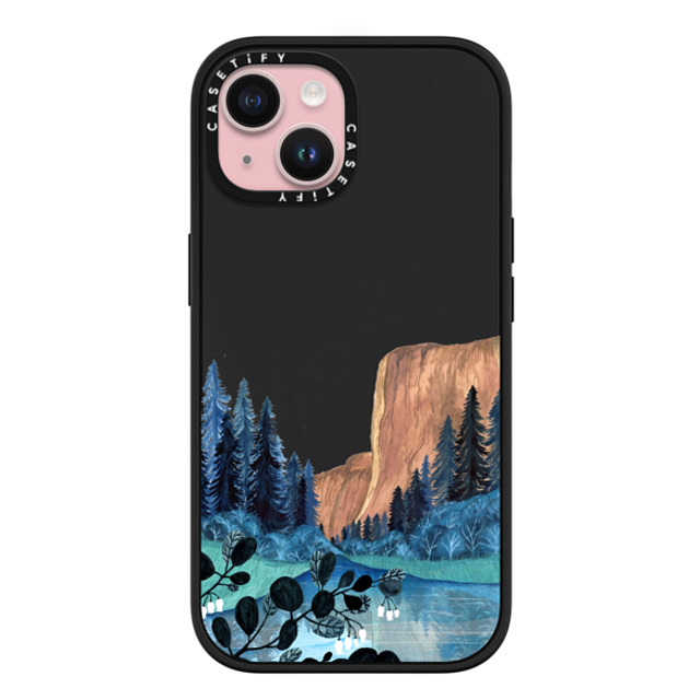 Papio Press x CASETiFY iPhone 15 ケース マットブラック インパクトケース MagSafe対応 Yosemite by Papio Press