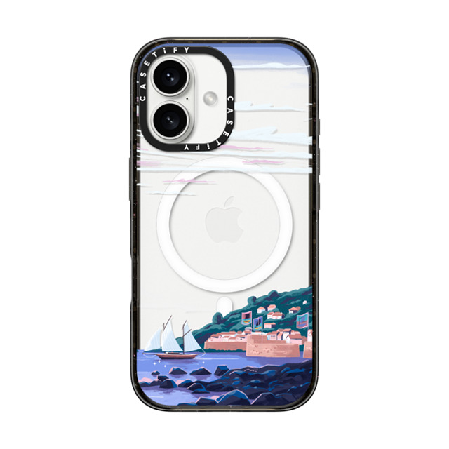 Papio Press x CASETiFY iPhone 16 Case Cloud,Nature Black Impact Case MagSafe Compatible Coastal Town by Papio Press Father's Day Papio Press x CASETiFY iPhone 16 Case Cloud,Nature Black Impact Case MagSafe Compatible Coastal Town by Papio Press Father's Day