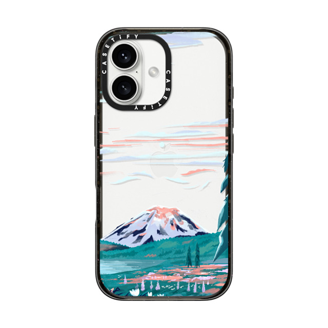 Papio Press x CASETiFY iPhone 16 Case Cloud,Travel Black Impact Case Mt. Rainier by Papio Press Father's Day Papio Press x CASETiFY iPhone 16 Case Cloud,Travel Black Impact Case Mt. Rainier by Papio Press Father's Day