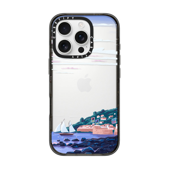 Papio Press x CASETiFY iPhone 16 Pro Case Cloud,Nature Black Impact Case Coastal Town by Papio Press Father's Day Papio Press x CASETiFY iPhone 16 Pro Case Cloud,Nature Black Impact Case Coastal Town by Papio Press Father's Day