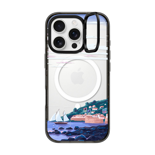 Papio Press x CASETiFY iPhone 16 Pro Case Cloud,Nature Black インパクトリングスタンドケース MagSafe対応 Coastal Town by Papio Press Father's Day Papio Press x CASETiFY iPhone 16 Pro Case Cloud,Nature Black インパクトリングスタンドケース MagSafe対応 Coastal Town by Papio Press Father's Day