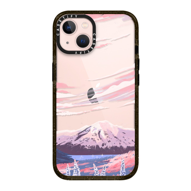 Papio Press x CASETiFY iPhone 13 ケース ブラック インパクトケース Mount Cook by Papio Press