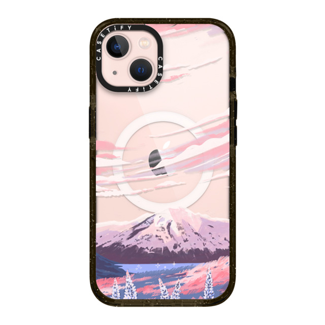 Papio Press x CASETiFY iPhone 13 ケース ブラック インパクトケース MagSafe対応 Mount Cook by Papio Press