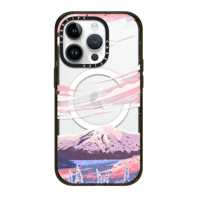 Papio Press x CASETiFY iPhone 14 Pro ケース ブラック インパクトケース MagSafe対応 Mount Cook by Papio Press