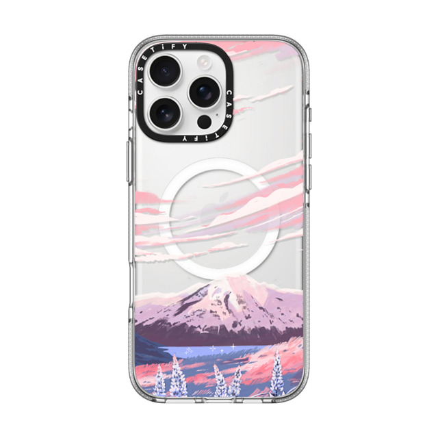 Papio Press x CASETiFY iPhone 16 Pro Max ケース クリア クリア ケース MagSafe対応 Mount Cook by Papio Press