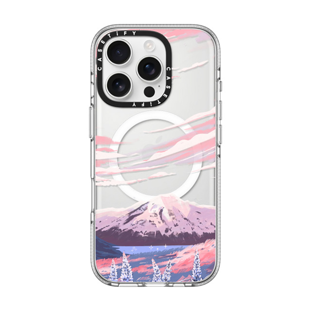 Papio Press x CASETiFY iPhone 16 Pro ケース クリア クリア ケース MagSafe対応 Mount Cook by Papio Press