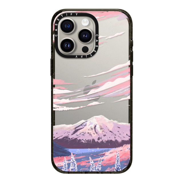 Papio Press x CASETiFY iPhone 15 Pro Max ケース ブラック インパクトケース Mount Cook by Papio Press