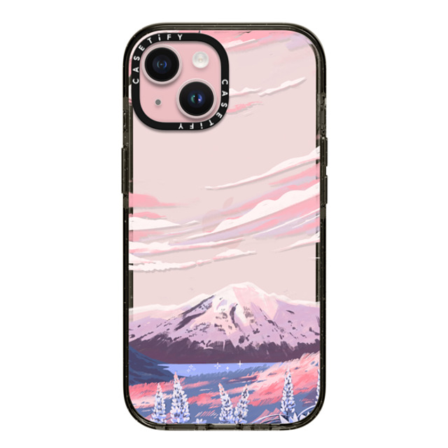 Papio Press x CASETiFY iPhone 15 ケース ブラック インパクトケース Mount Cook by Papio Press