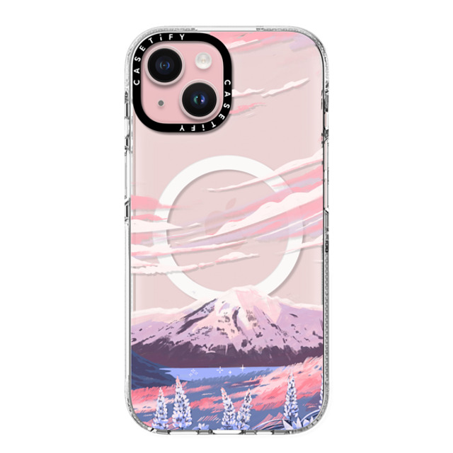 Papio Press x CASETiFY iPhone 15 ケース クリア クリア ケース MagSafe対応 Mount Cook by Papio Press