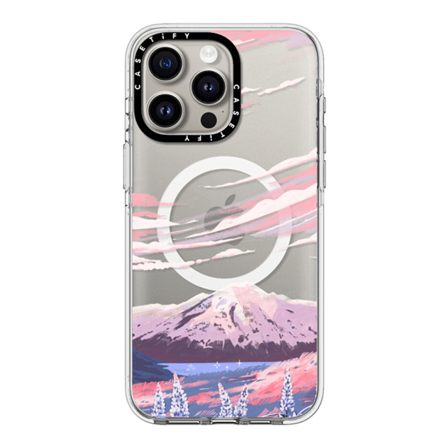 Papio Press x CASETiFY iPhone 15 Pro Max ケース クリア クリア ケース MagSafe対応 Mount Cook by Papio Press