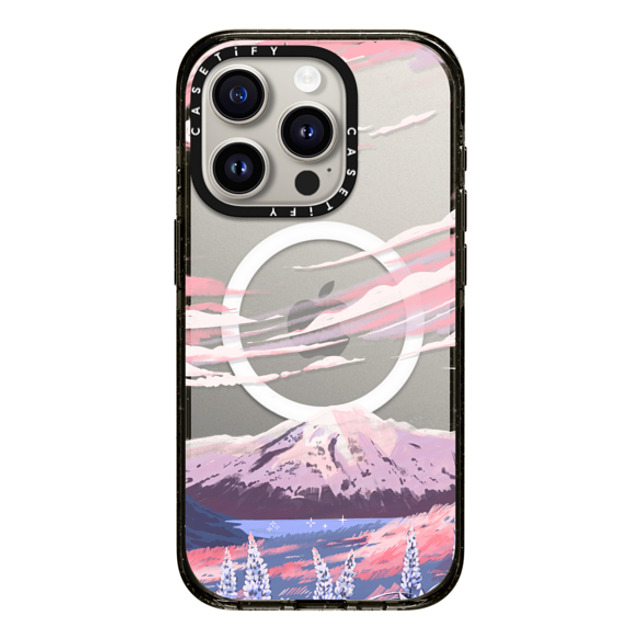 Papio Press x CASETiFY iPhone 15 Pro ケース ブラック インパクトケース MagSafe対応 Mount Cook by Papio Press