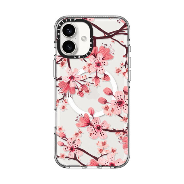 Papio Press x CASETiFY iPhone 16 Plus Case Clear Clear Case MagSafe Compatible Watercolor Blossom Papio Press x CASETiFY iPhone 16 Plus Case Clear Clear Case MagSafe Compatible Watercolor Blossom
