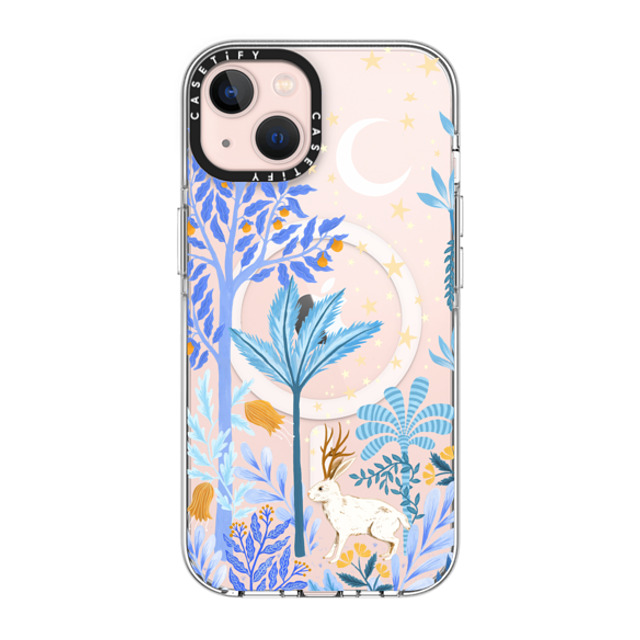 Papio Press x CASETiFY iPhone 13 ケース クリア クリア ケース MagSafe対応 Jackalope Mythical Moon by Papio Press