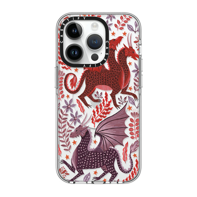 Papio Press x CASETiFY iPhone 14 Pro Case Clear Clear Case MagSafe Compatible Red Dragon Mythical Magic Papio Press x CASETiFY iPhone 14 Pro Case Clear Clear Case MagSafe Compatible Red Dragon Mythical Magic