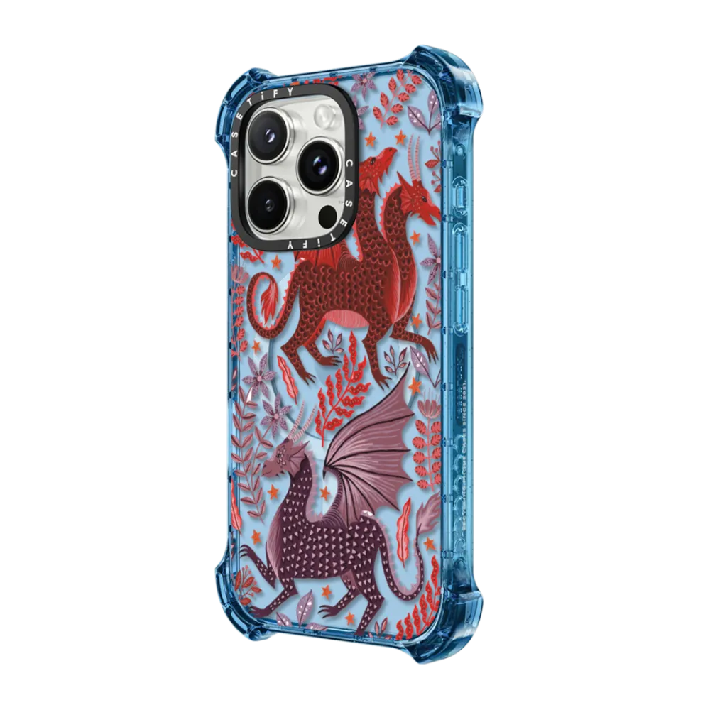 Bounce iPhone 16 Pro Max Case MagSafe Compatible - Red Dragon Mythical Magic