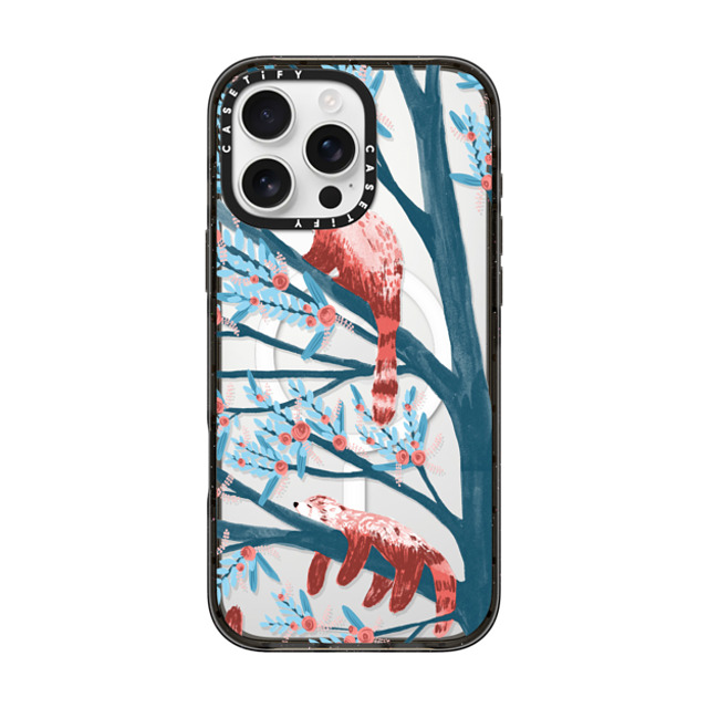 Papio Press x CASETiFY iPhone 16 Pro Max Case Animal Black Impact Case MagSafe Compatible Red Pandas by Papio Press Mother's Day Papio Press x CASETiFY iPhone 16 Pro Max Case Animal Black Impact Case MagSafe Compatible Red Pandas by Papio Press Mother's Day