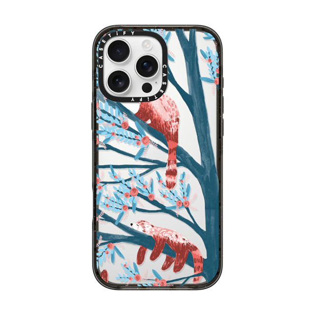 Papio Press x CASETiFY iPhone 16 Pro Max ケース Animal ブラック インパクトケース Red Pandas by Papio Press Mother's Day Papio Press x CASETiFY iPhone 16 Pro Max ケース Animal ブラック インパクトケース Red Pandas by Papio Press Mother's Day