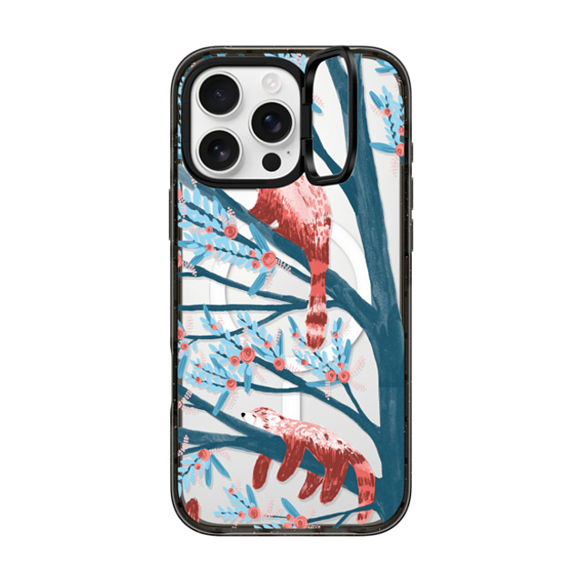 Papio Press x CASETiFY iPhone 16 Pro Max Case Animal Black インパクトリングスタンドケース MagSafe対応 Red Pandas by Papio Press Father's Day Papio Press x CASETiFY iPhone 16 Pro Max Case Animal Black インパクトリングスタンドケース MagSafe対応 Red Pandas by Papio Press Father's Day