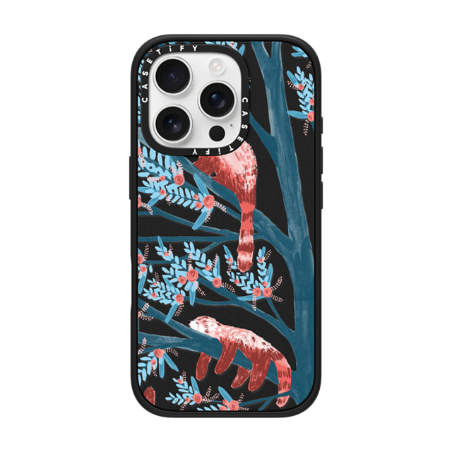 Papio Press x CASETiFY iPhone 16 Pro ケース Animal マットブラック インパクトケース MagSafe対応 Red Pandas by Papio Press Father's Day Papio Press x CASETiFY iPhone 16 Pro ケース Animal マットブラック インパクトケース MagSafe対応 Red Pandas by Papio Press Father's Day