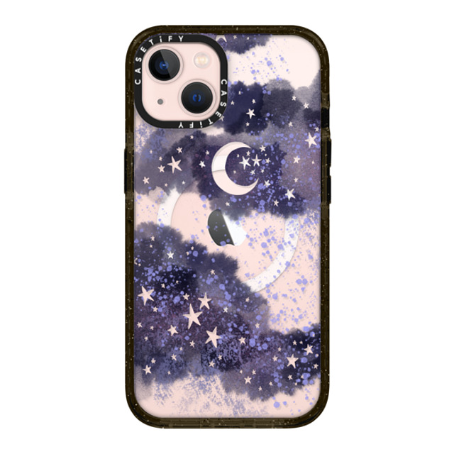 Papio Press x CASETiFY iPhone 13 ケース ブラック インパクトケース MagSafe対応 Inky night sky