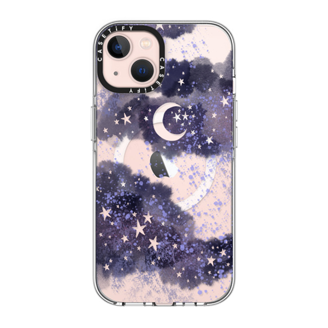 Papio Press x CASETiFY iPhone 13 ケース クリア クリア ケース MagSafe対応 Inky night sky