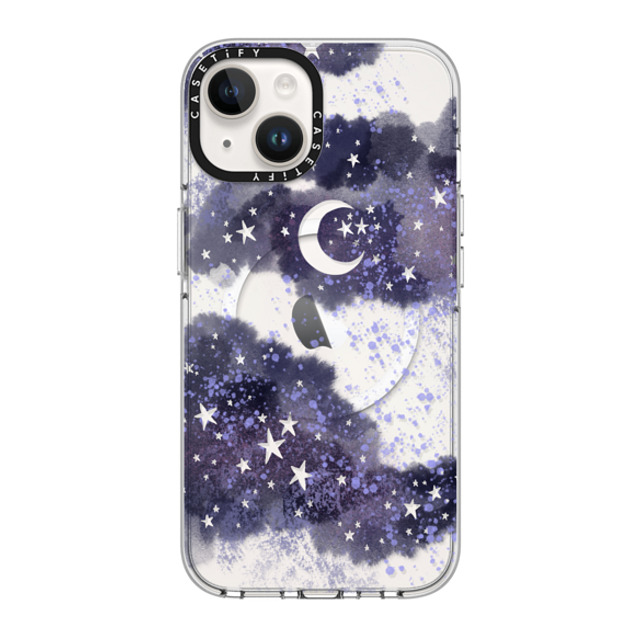 Papio Press x CASETiFY iPhone 14 Case Clear Clear Case MagSafe Compatible Inky night sky Papio Press x CASETiFY iPhone 14 Case Clear Clear Case MagSafe Compatible Inky night sky