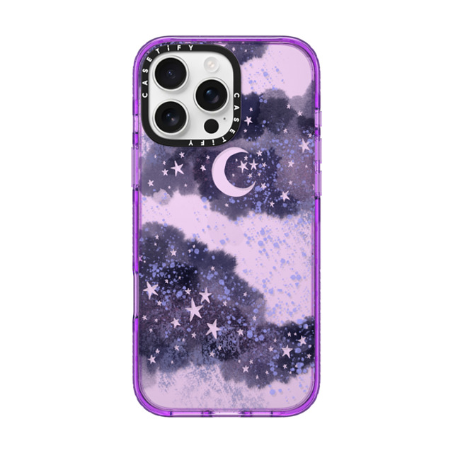 Papio Press x CASETiFY iPhone 16 Pro Max Case パープル Impact Case Inky night sky Papio Press x CASETiFY iPhone 16 Pro Max Case パープル Impact Case Inky night sky