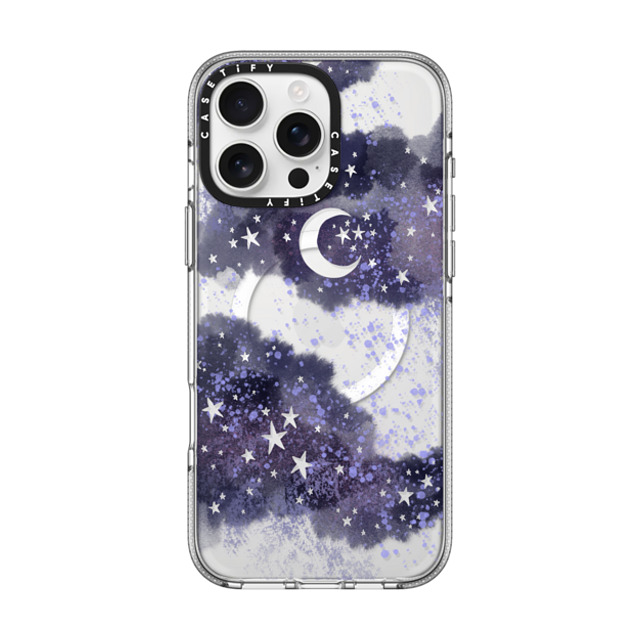 Papio Press x CASETiFY iPhone 16 Pro Max ケース クリア クリア ケース MagSafe対応 Inky night sky