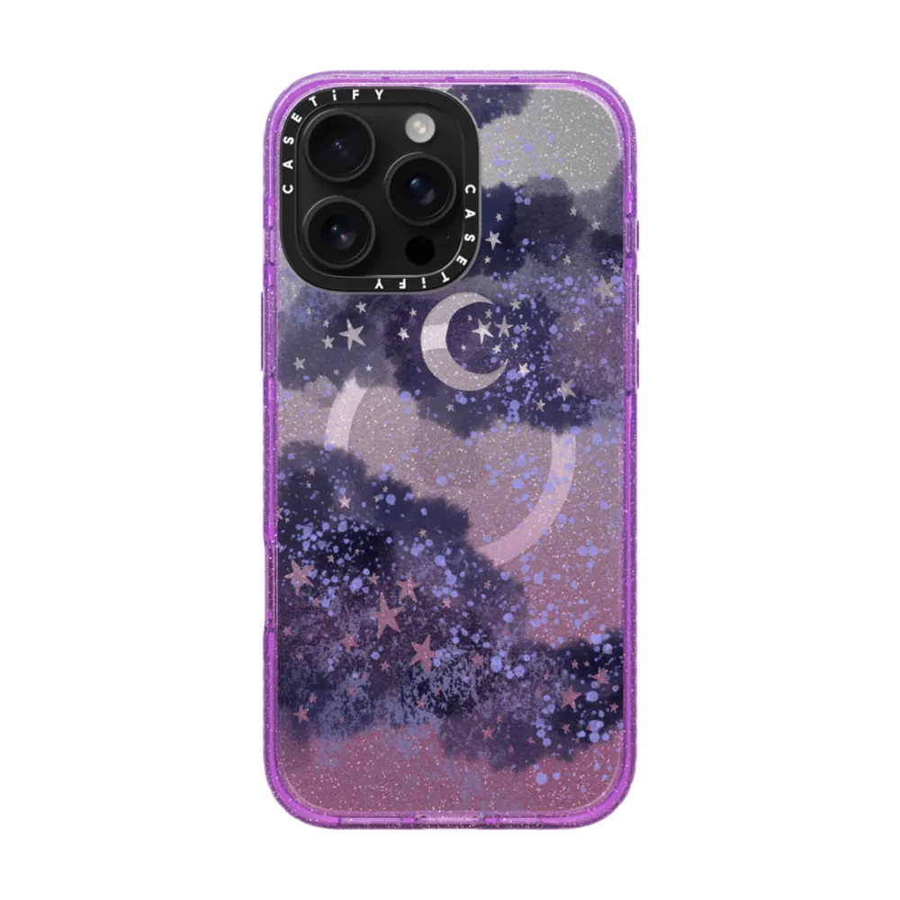 Impact iPhone 16 Pro Max Case MagSafe Compatible - Inky night sky