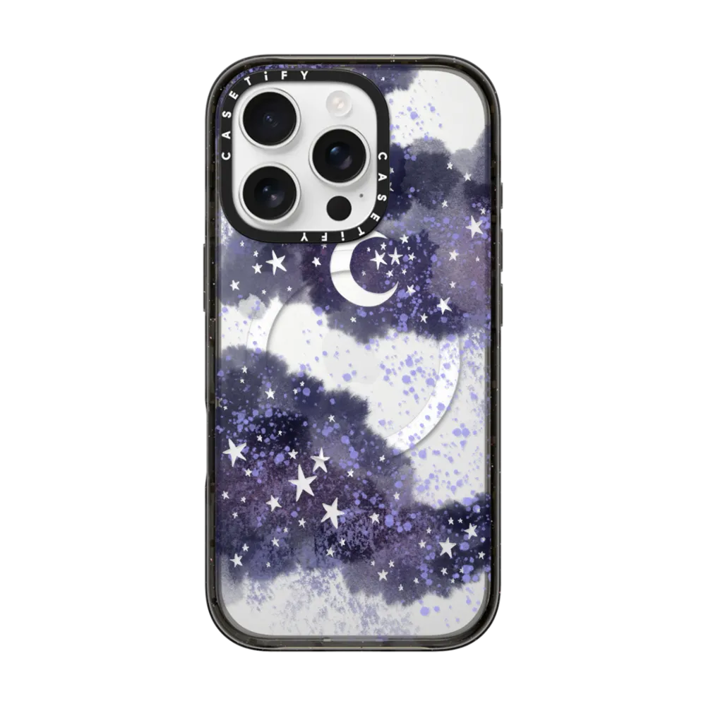 Impact iPhone 16 Pro Case MagSafe Compatible - Inky night sky