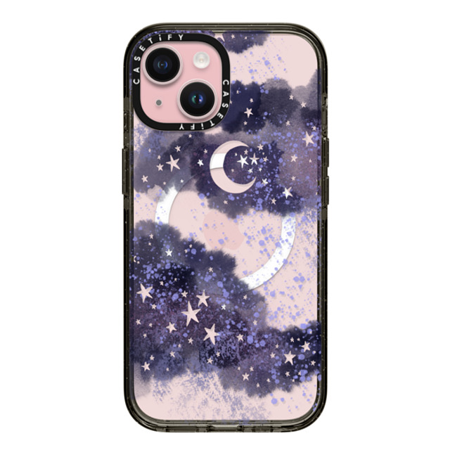 Papio Press x CASETiFY iPhone 15 ケース Star,Fine Art ブラック インパクトケース MagSafe対応 Inky night sky Mother's Day Papio Press x CASETiFY iPhone 15 ケース Star,Fine Art ブラック インパクトケース MagSafe対応 Inky night sky Mother's Day