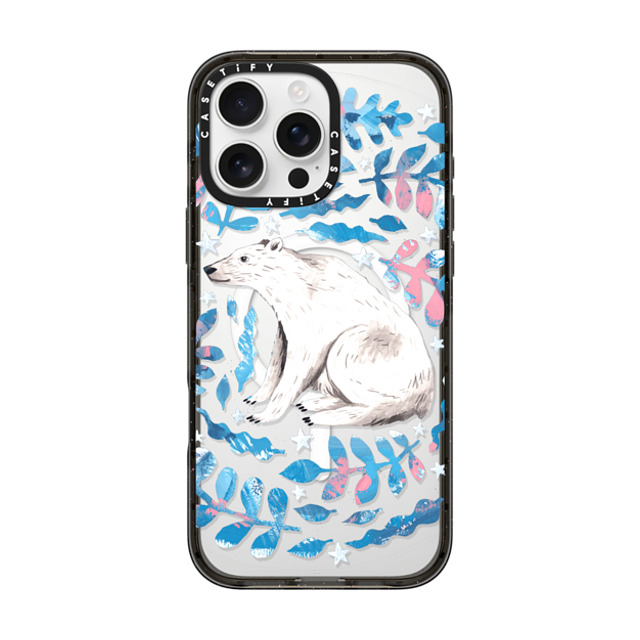 Papio Press x CASETiFY iPhone 16 Pro Max Case Floral,Animal Black Impact Case MagSafe Compatible Polar Bear Abstract Florals by Papio Press Back to School Papio Press x CASETiFY iPhone 16 Pro Max Case Floral,Animal Black Impact Case MagSafe Compatible Polar Bear Abstract Florals by Papio Press Back to School
