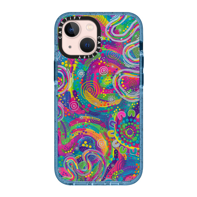 Mali Isabel x CASETiFY iPhone 13 Mini �P�[�X �x�C�r�[�u���[ �C���p�N�g�P�[�X A Beautiful Life Galaxy Case