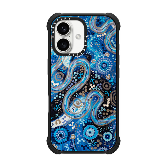 Mali Isabel x CASETiFY iPhone 16 Case Matte Black ウルトラ インパクトケース MagSafe 対応 Deep as the Ocean Phone Case Mali Isabel x CASETiFY iPhone 16 Case Matte Black ウルトラ インパクトケース MagSafe 対応 Deep as the Ocean Phone Case
