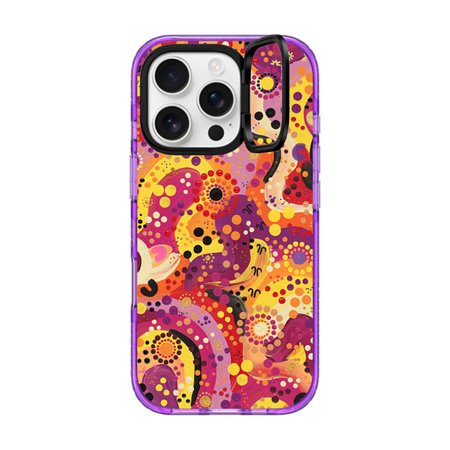 Mali Isabel x CASETiFY iPhone 16 Pro ケース パープル インパクトリングスタンドケース MagSafe対応 Manifest Father's Day Mali Isabel x CASETiFY iPhone 16 Pro ケース パープル インパクトリングスタンドケース MagSafe対応 Manifest Father's Day