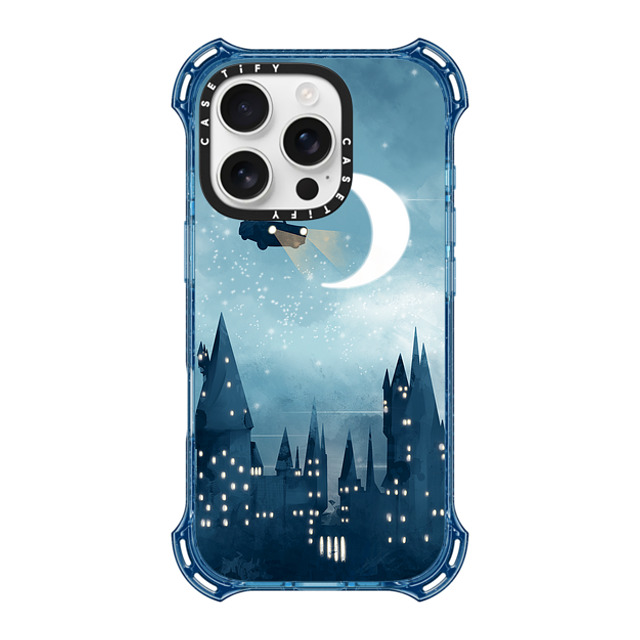 CASETiFY iPhone 16 Pro ケース ベイビーブルー バウンスケース Pattern Book Lover Wizard