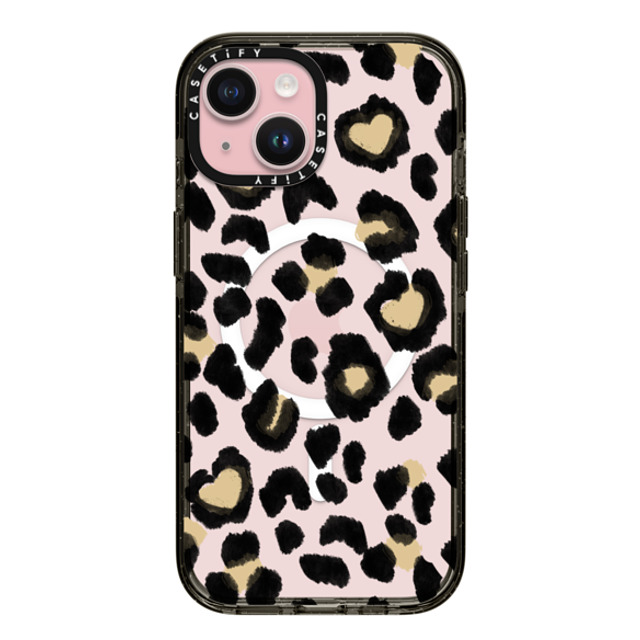 designlovefest x CASETiFY iPhone 15 Case Leopard Black Impact Case MagSafe Compatible Leopard Love Mother's Day designlovefest x CASETiFY iPhone 15 Case Leopard Black Impact Case MagSafe Compatible Leopard Love Mother's Day